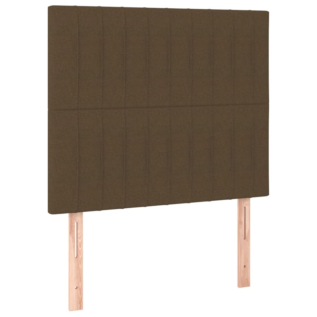 Okvir za krevet bez madraca tamnosmeđi 80x200 cm od tkanine