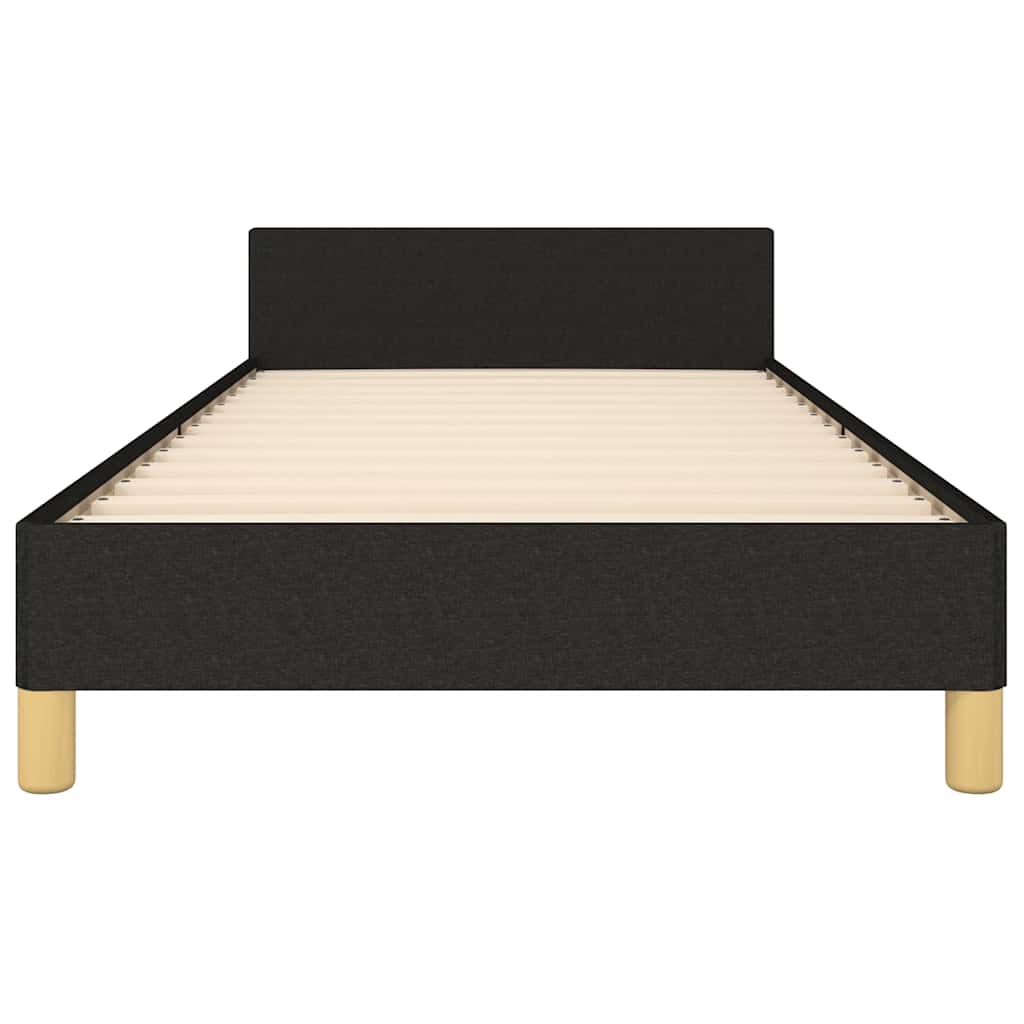 Okvir za krevet bez madraca crni 90x200cm od tkanine