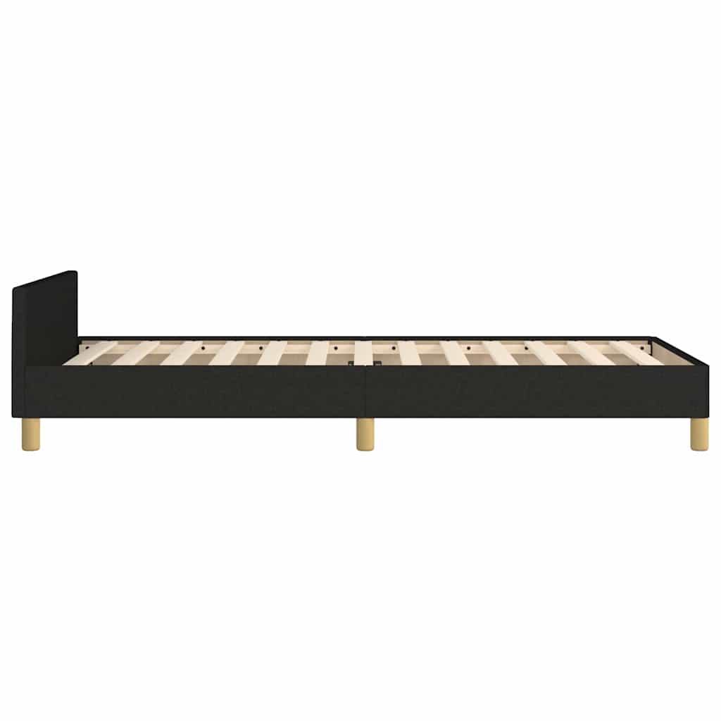 Okvir za krevet bez madraca crni 90x200cm od tkanine