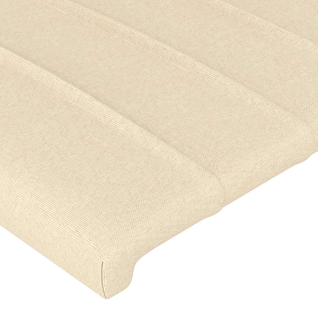 Okvir za krevet bez madraca krem 90x200cm od tkanine