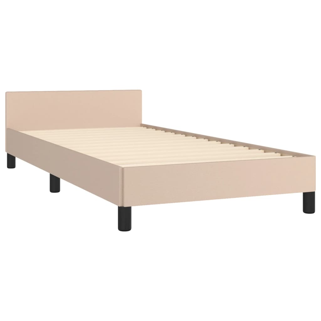 Okvir za krevet boja cappuccina 100x200 cm umjetna koža