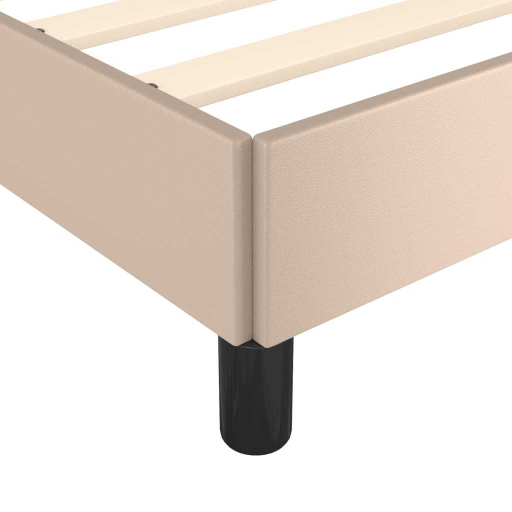 Okvir za krevet boja cappuccina 100x200 cm umjetna koža