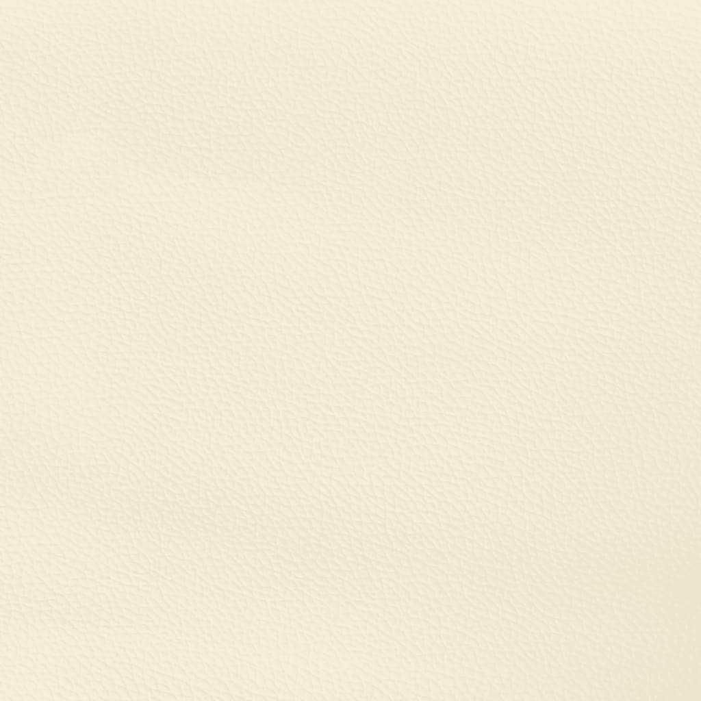 Okvir za krevet s uzglavljem krem 180x200 cm od umjetne kože