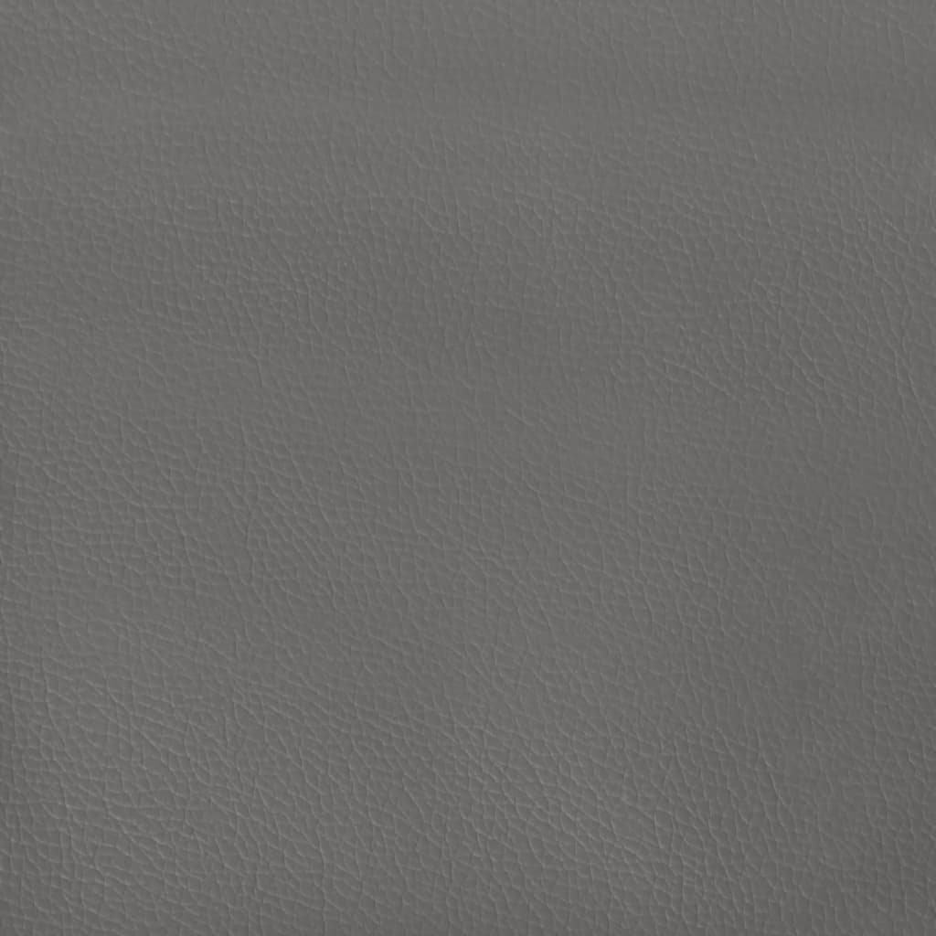 Okvir za krevet s uzglavljem sivi 120x200 cm od umjetne kože