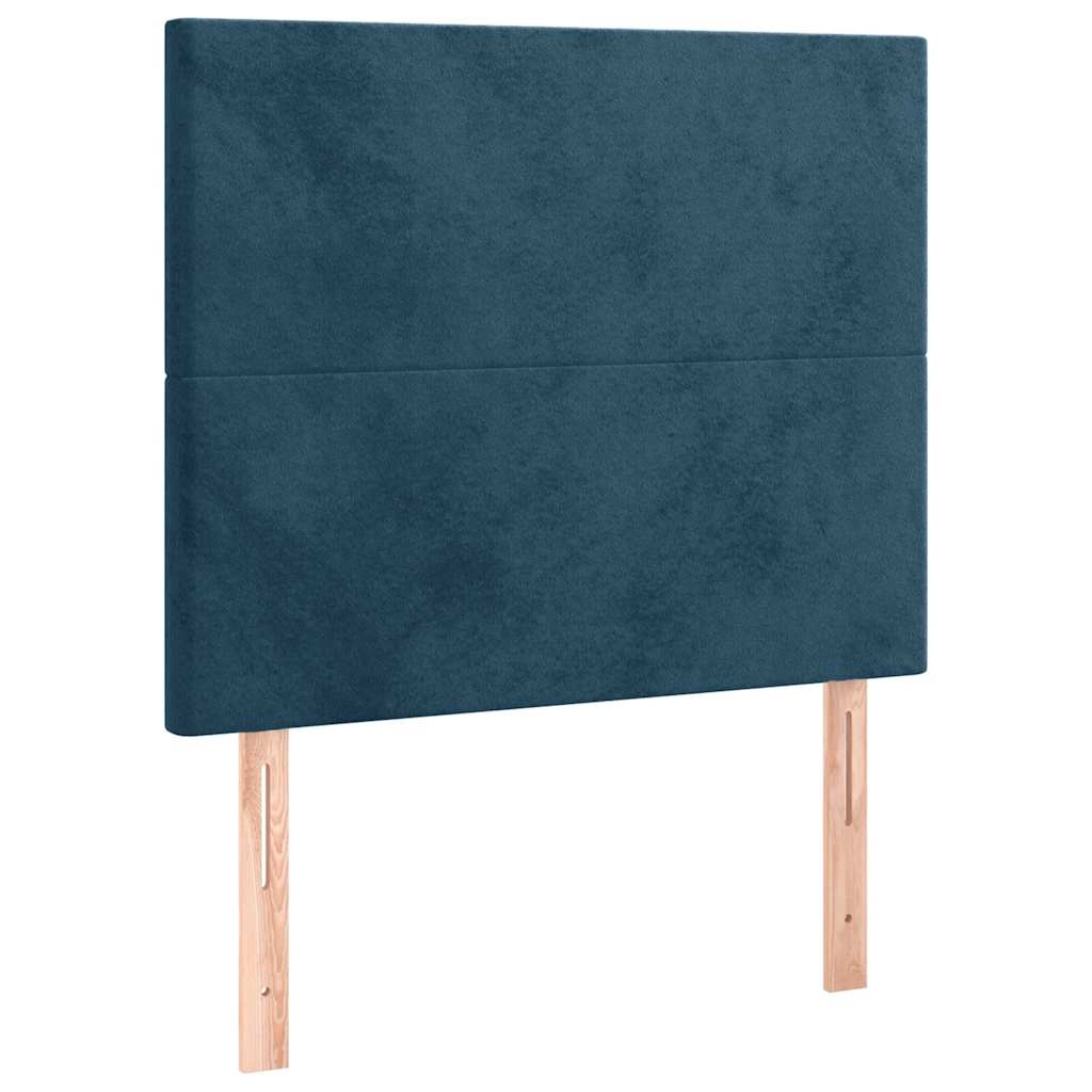 Okvir za krevet bez madraca tamnoplavi 100x200 cm baršunasti