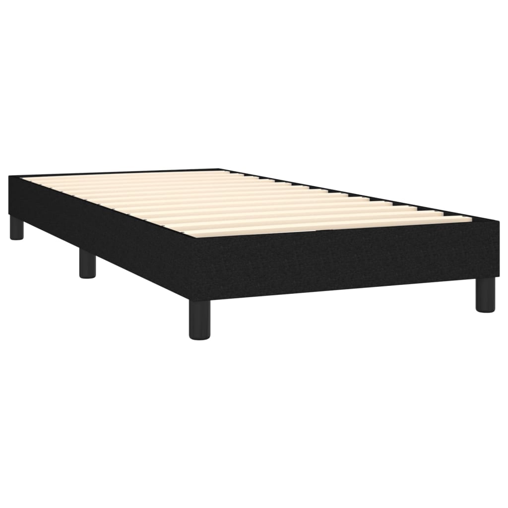 Box spring krevet s madracem crni 80 x 200 cm od tkanine