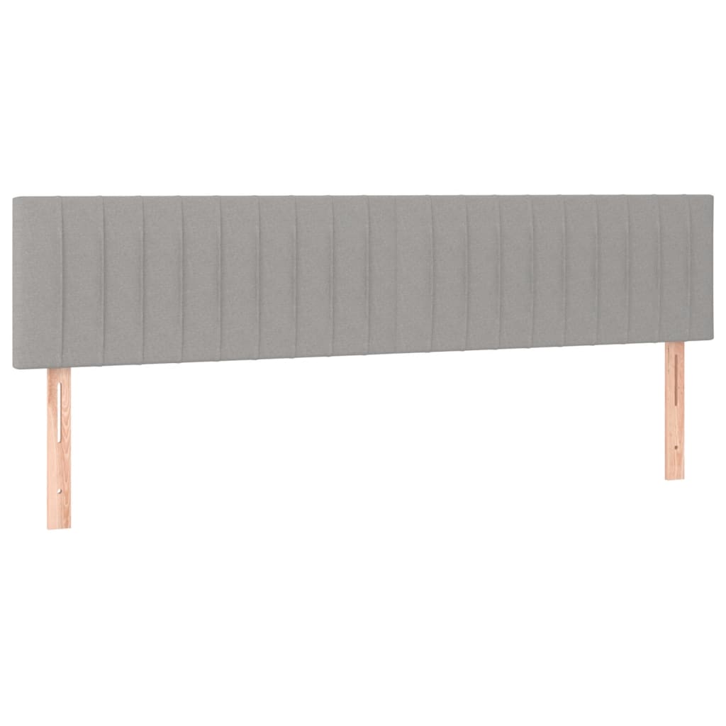 Krevet box spring s madracem svjetlosiva 160x200 cm tkanina
