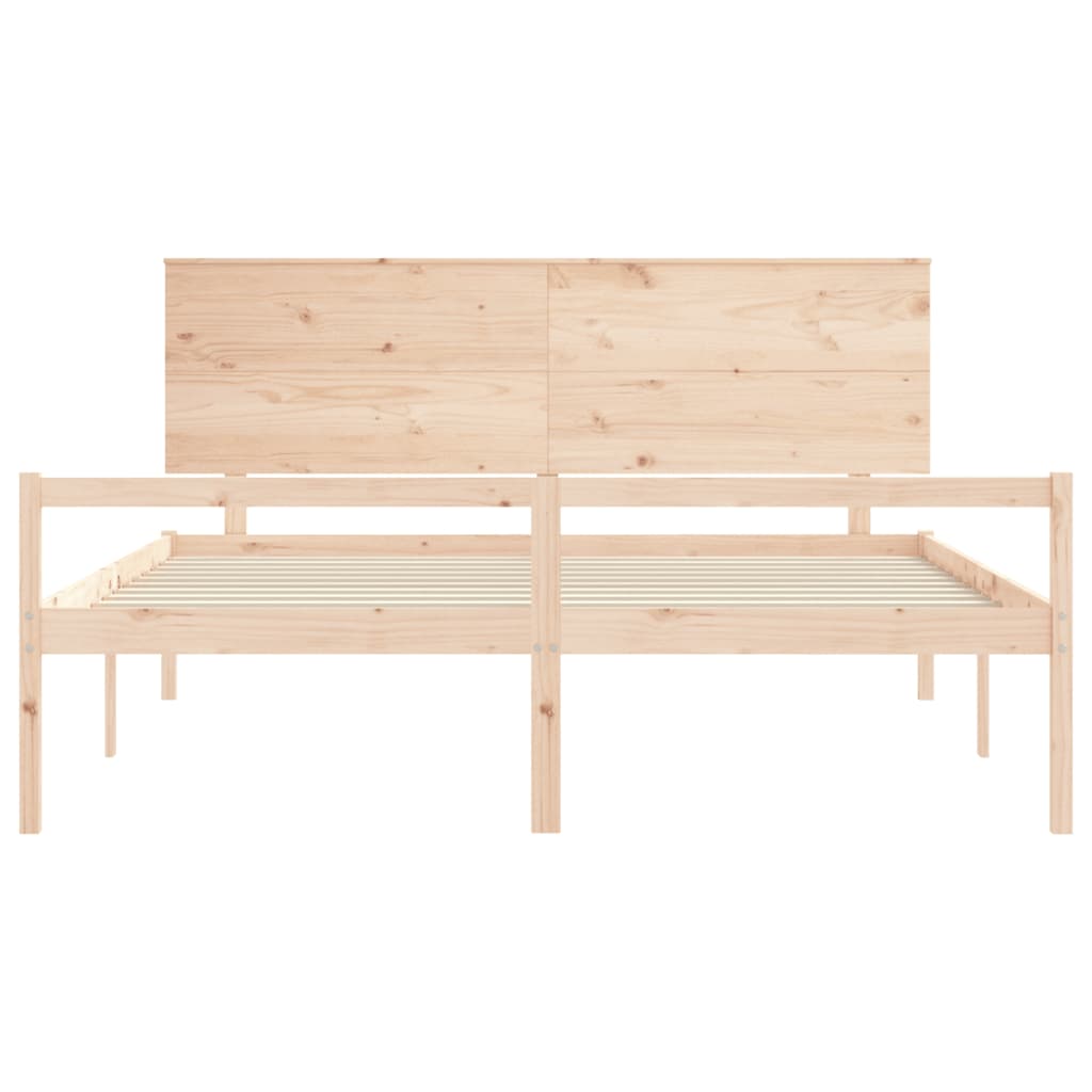 Krevet za starije s uzglavljem 200x200 cm od masivnog drva