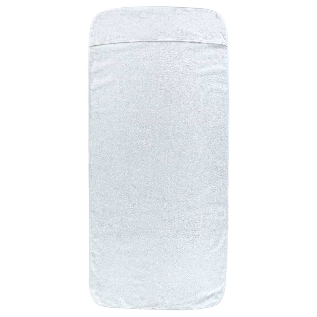 Ručnici za plažu 4 kom bijeli 60 x 135 cm od tkanine 400 GSM