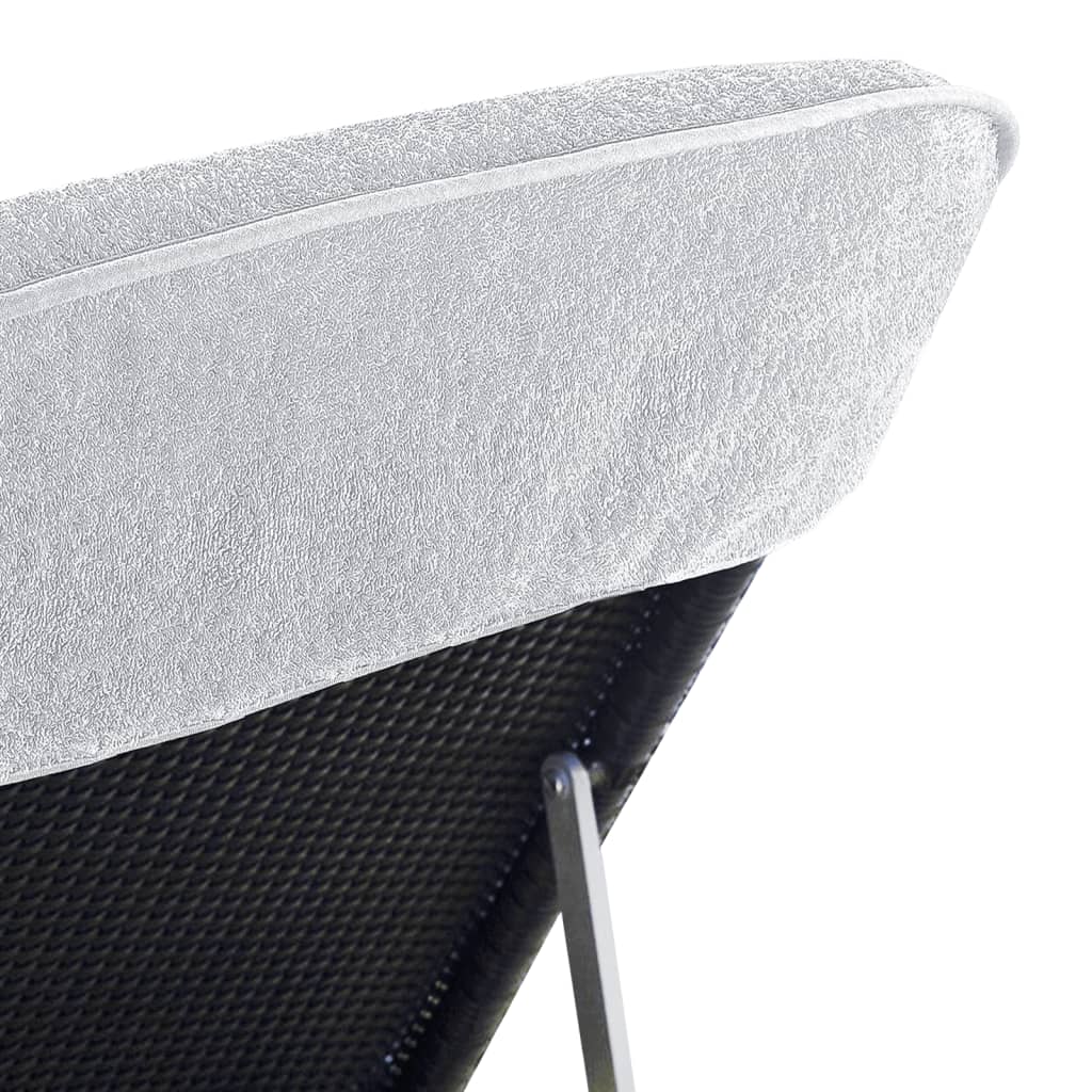 Ručnici za plažu 4 kom bijeli 60 x 135 cm od tkanine 400 GSM
