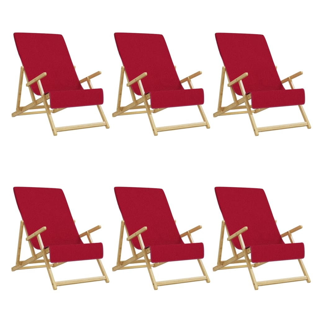 Ručnici za plažu 6 kom bordo 60 x 135 cm od tkanine 400 GSM