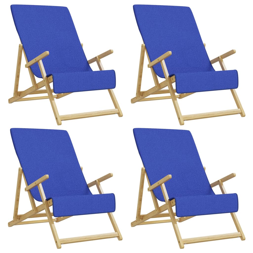 Ručnici za plažu 4 kom plavi 60 x 135 cm od tkanine 400 GSM