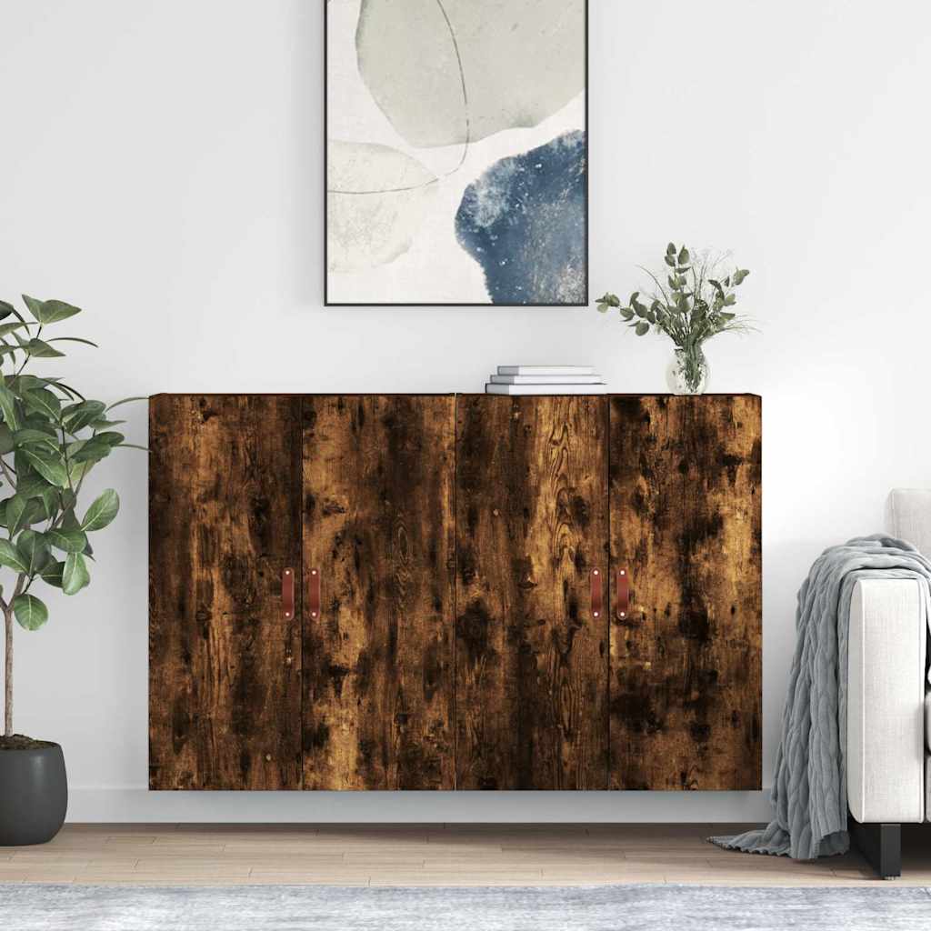 Zidni ormarići 2 kom boja dimljenog hrasta 69,5 x 34 x 90 cm