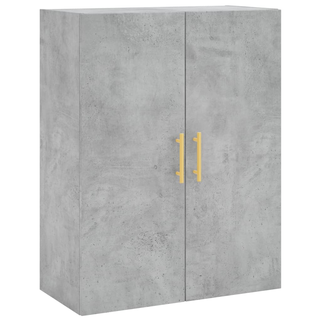 Zidni ormarići 2 kom siva boja betona 69,5 x 34 x 90 cm