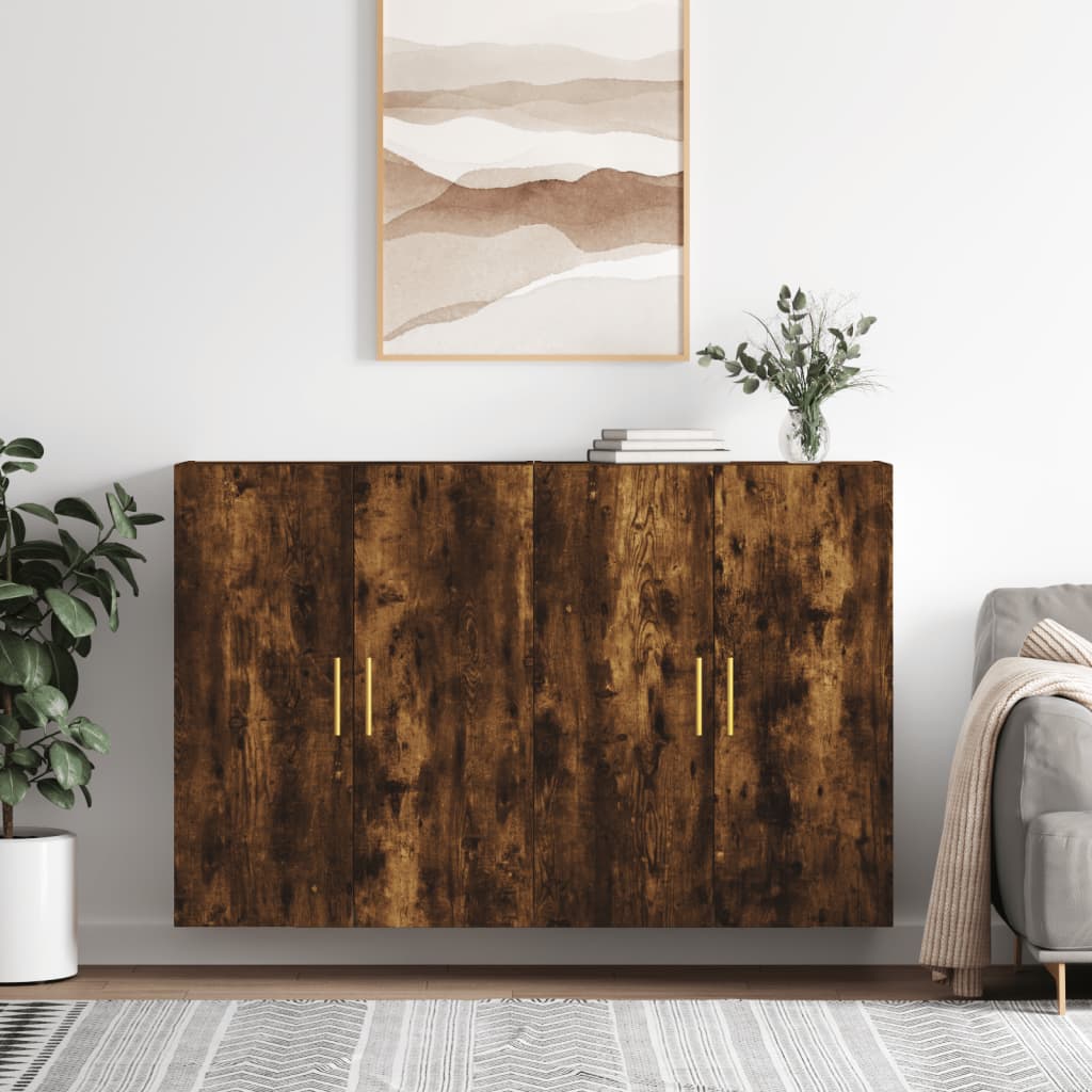 Zidni ormarići 2 kom boja dimljenog hrasta 69,5 x 34 x 90 cm