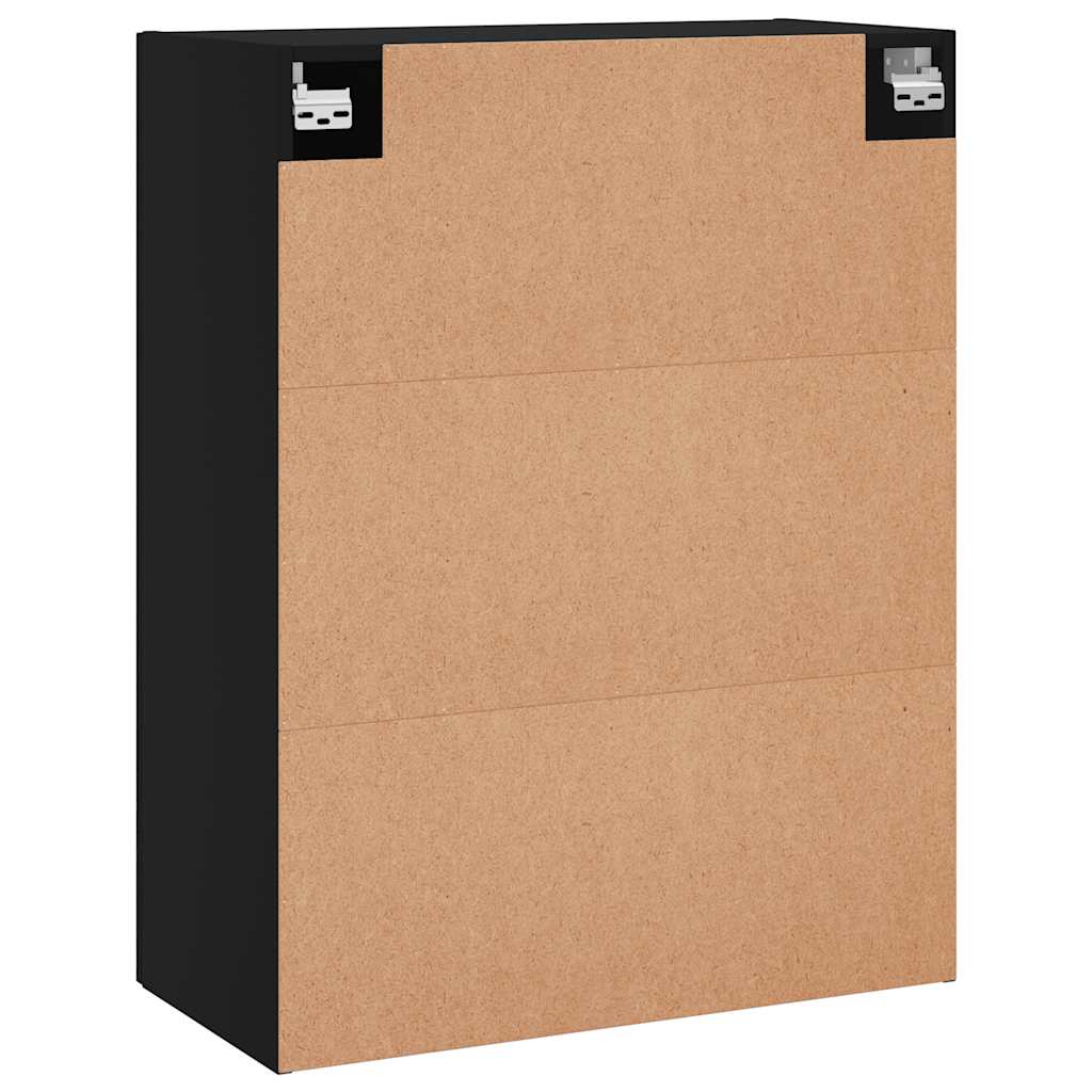 Zidni ormarići 2 kom crni 69,5 x 34 x 90 cm