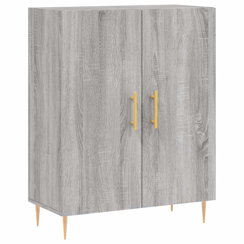 Visoka komoda siva sonome 69,5x34x180 cm od konstruiranog drva