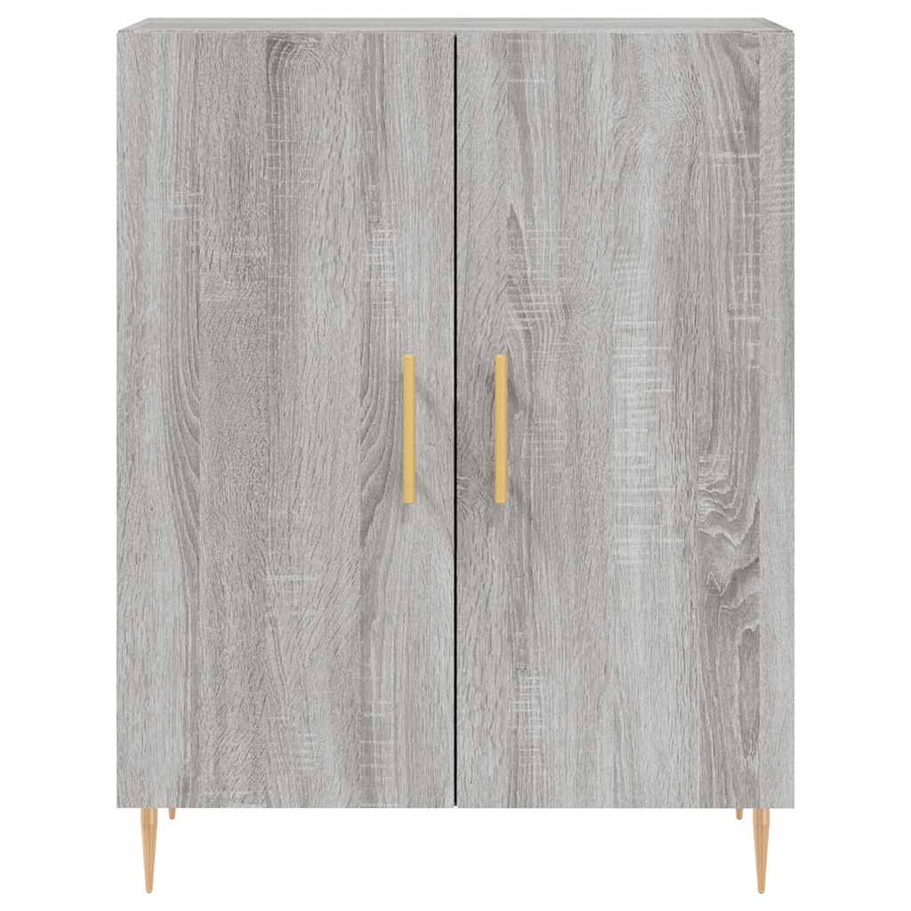 Visoka komoda siva sonome 69,5x34x180 cm od konstruiranog drva