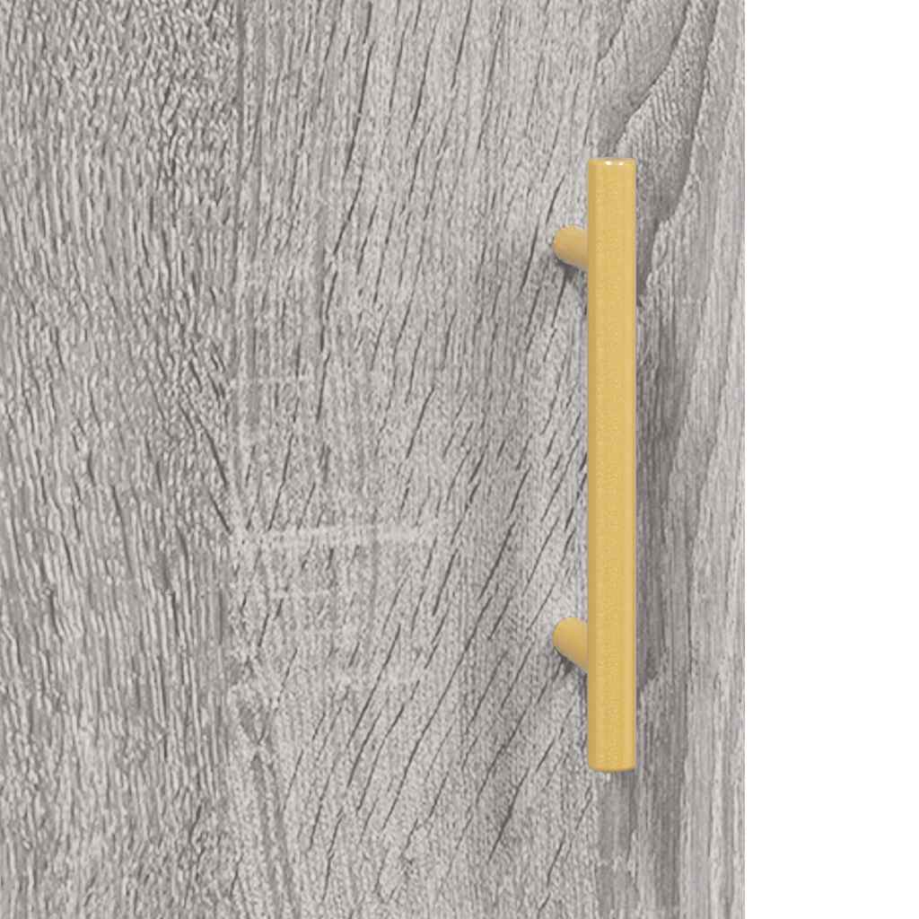 Visoka komoda siva sonome 69,5x34x180 cm od konstruiranog drva