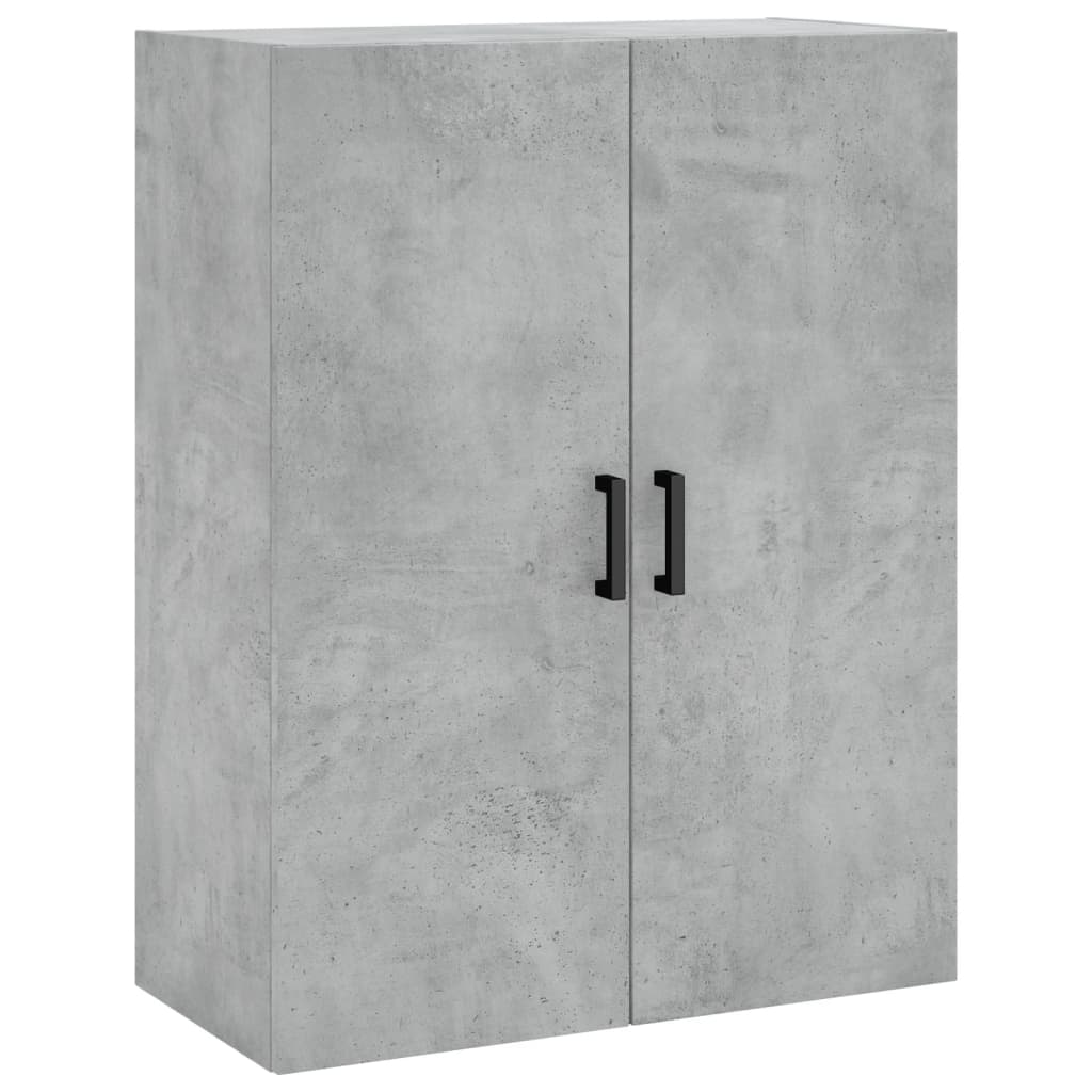 Visoka komoda siva betona 69,5x34x180 cm od konstruiranog drva