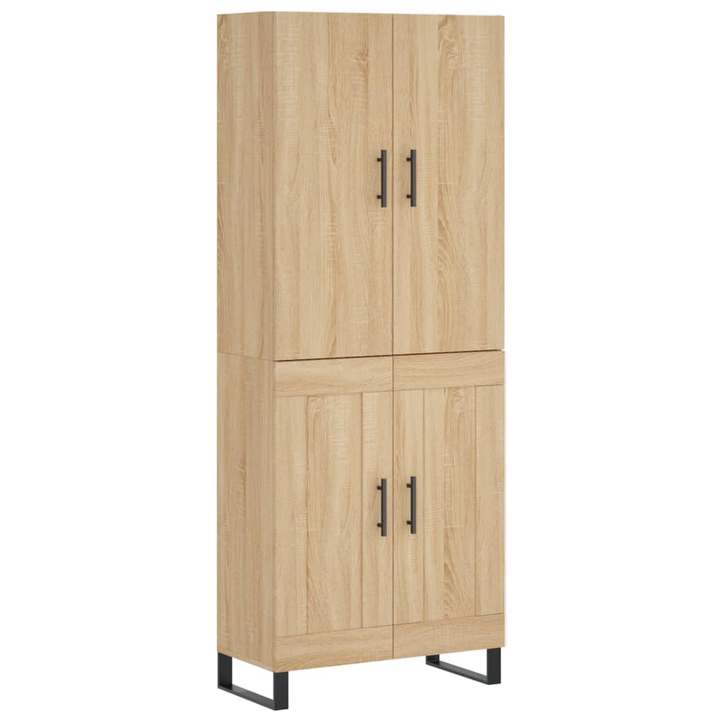 Visoka komoda hrasta sonome 69,5x34x180cm od konstruiranog drva