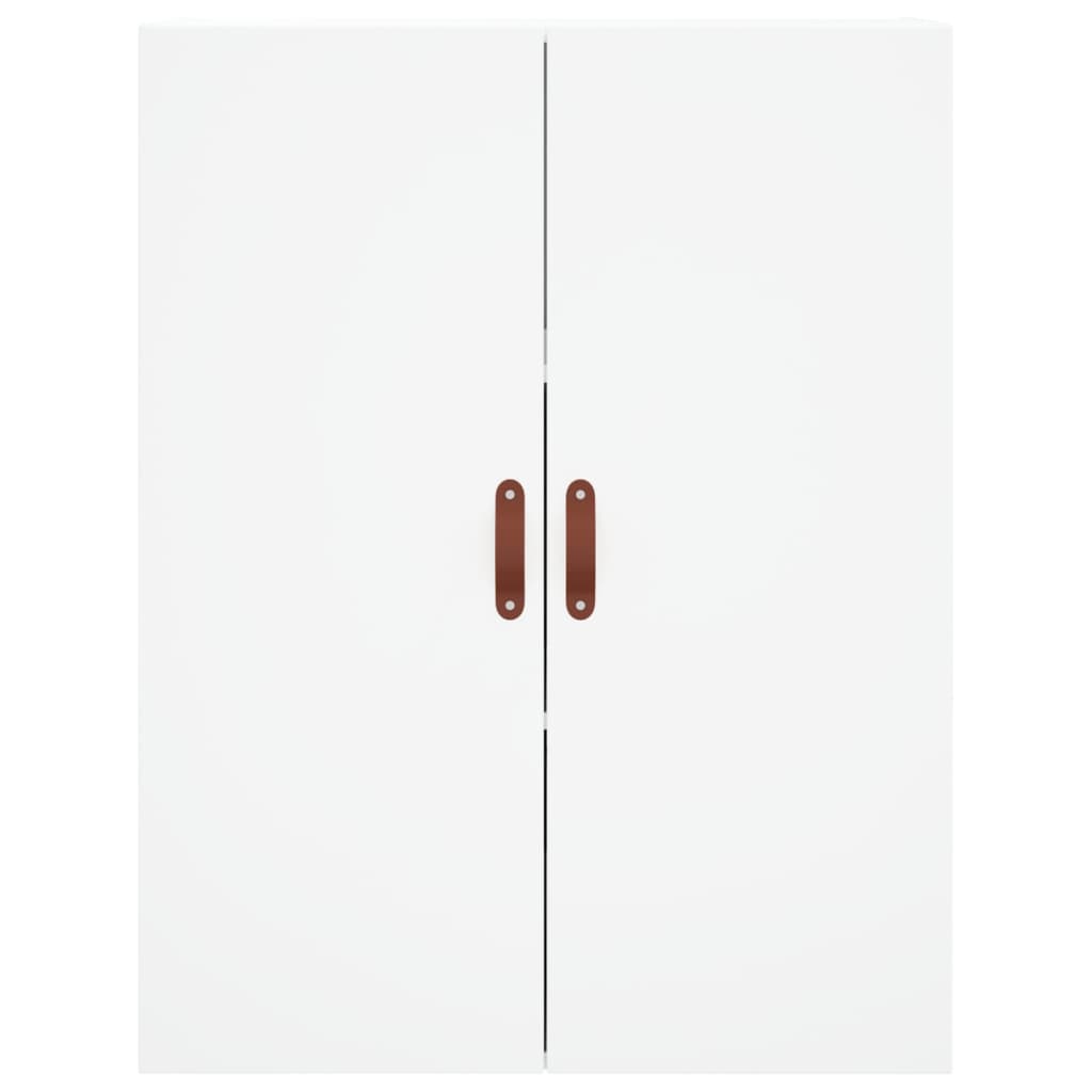 Visoka komoda bijela 69,5x34x180 cm konstruirano drvo