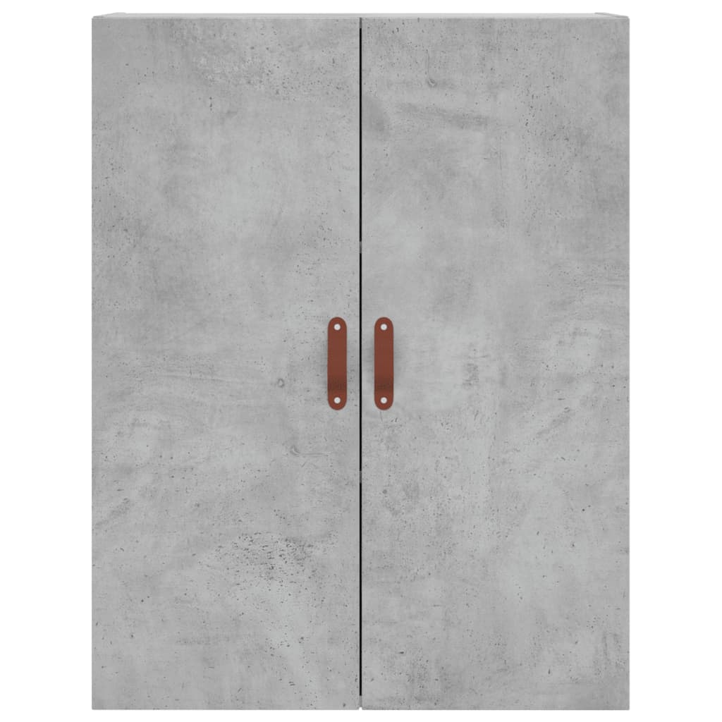 Visoka komoda siva betona 69,5x34x180 cm od konstruiranog drva