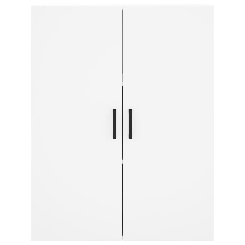 Visoka komoda bijela 69,5x34x180 cm konstruirano drvo