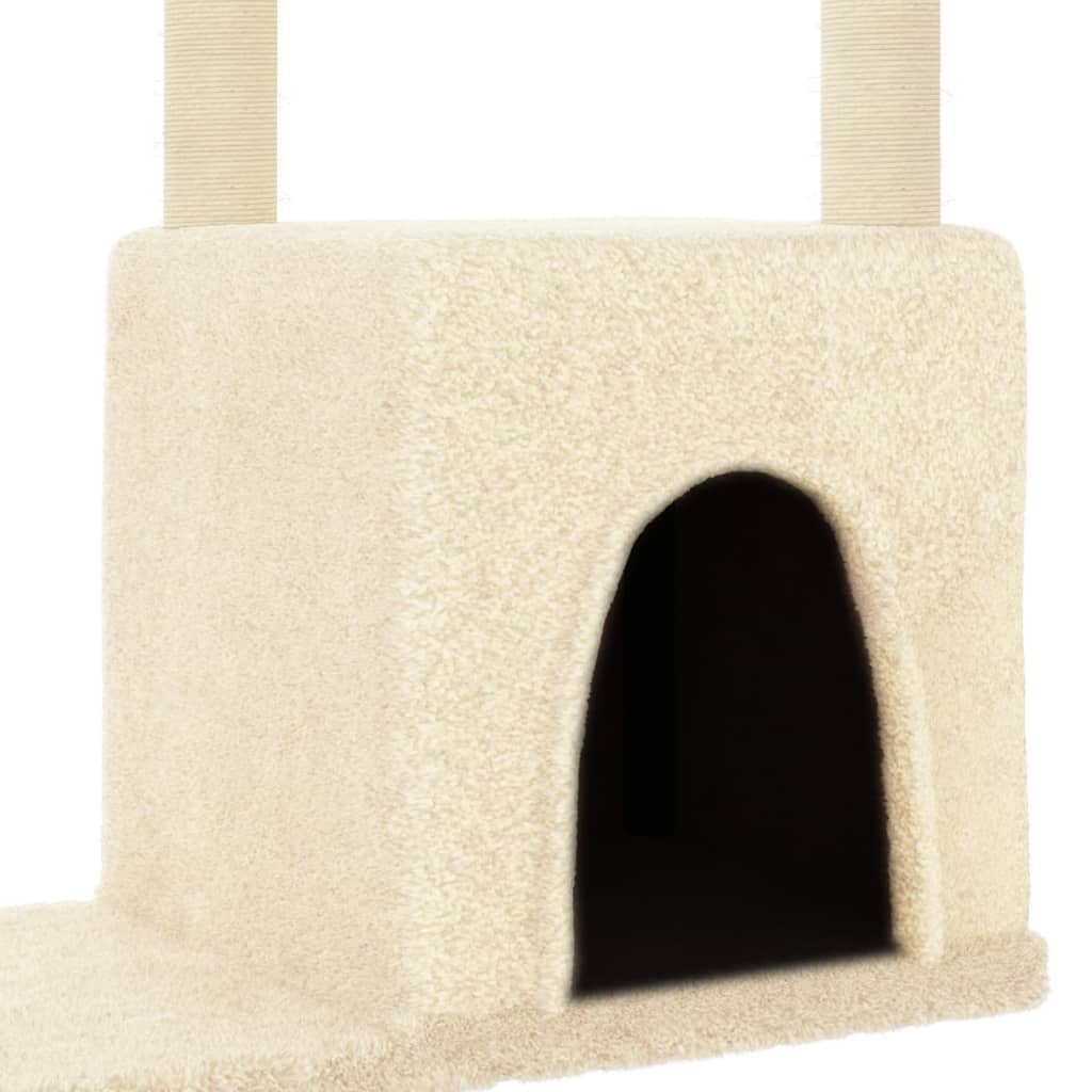 Penjalica za mačke sa stupovima za grebanje krem 97,5 cm