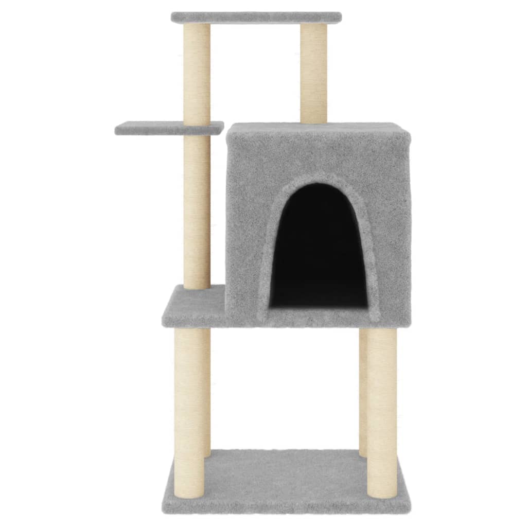 Penjalica za mačke sa stupovima za grebanje svjetlosiva 97 cm