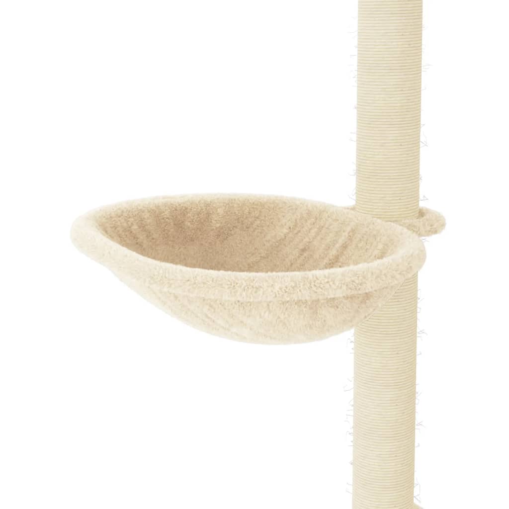 Penjalica za mačke sa stupovima za grebanje krem 95 cm