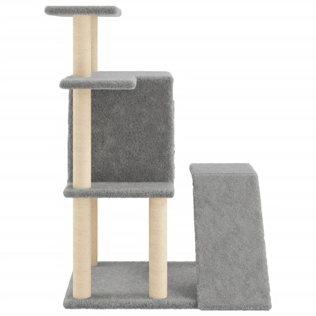 Penjalica za mačke sa stupovima za grebanje svjetlosiva 97 cm