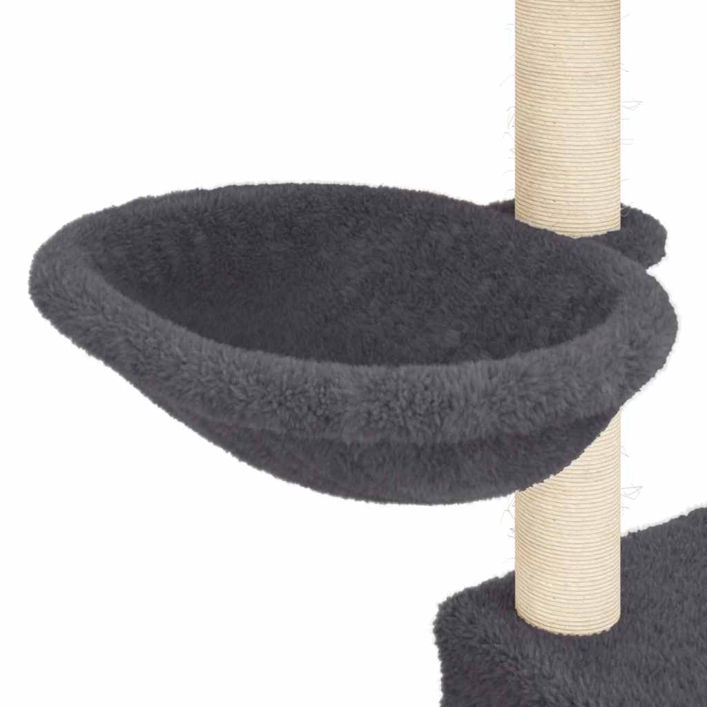 Penjalica za mačke sa stupovima za grebanje tamnosiva 83 cm