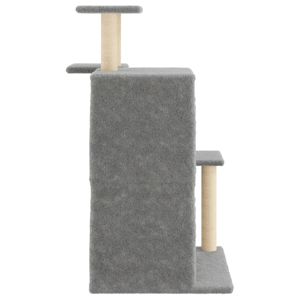 Penjalica za mačke sa stupovima za grebanje svjetlosiva 97 cm