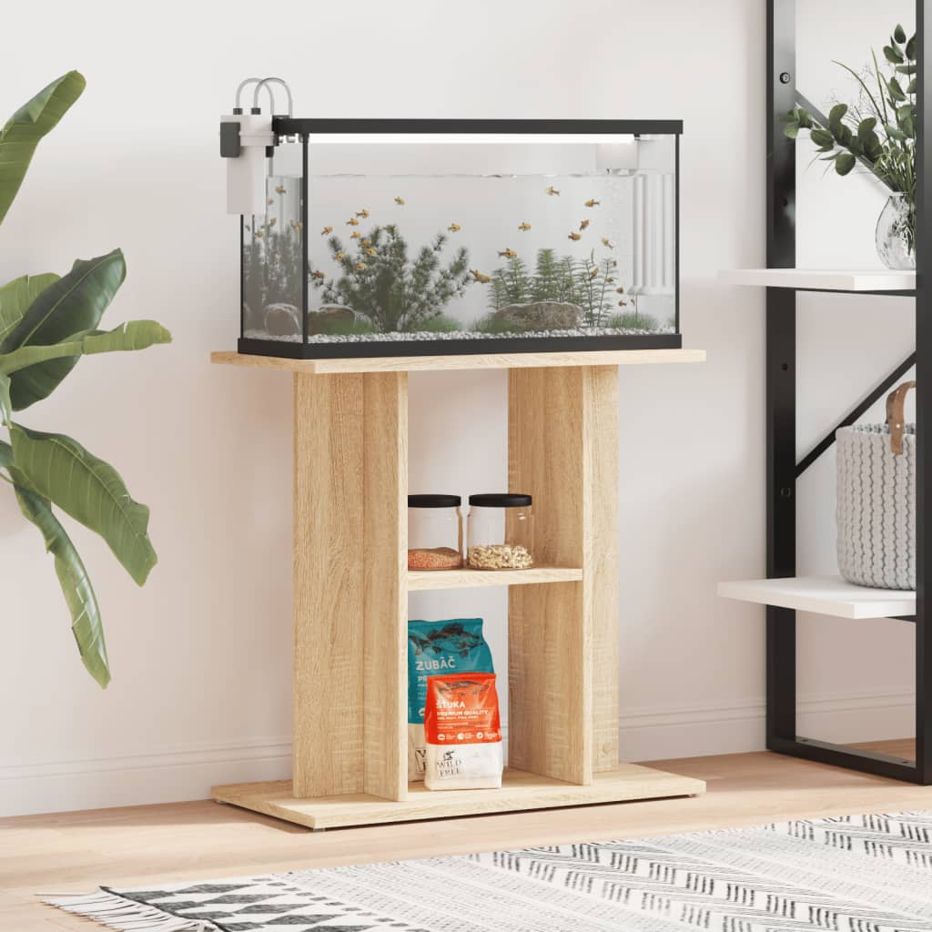 Stalak za akvarij boja hrasta 60 x 30 x 60 cm konstruirano drvo