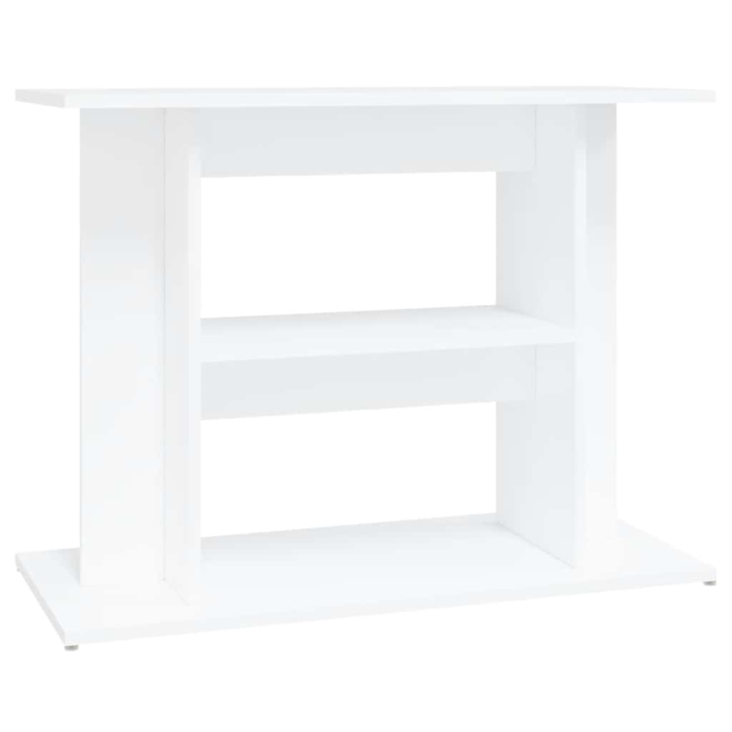 Stalak za akvarij bijeli 80 x 35 x 60 cm od konstruiranog drva