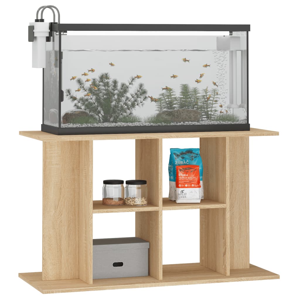 Stalak za akvarij Sonoma hrast 100x40x60 cm Konstruirano drvo