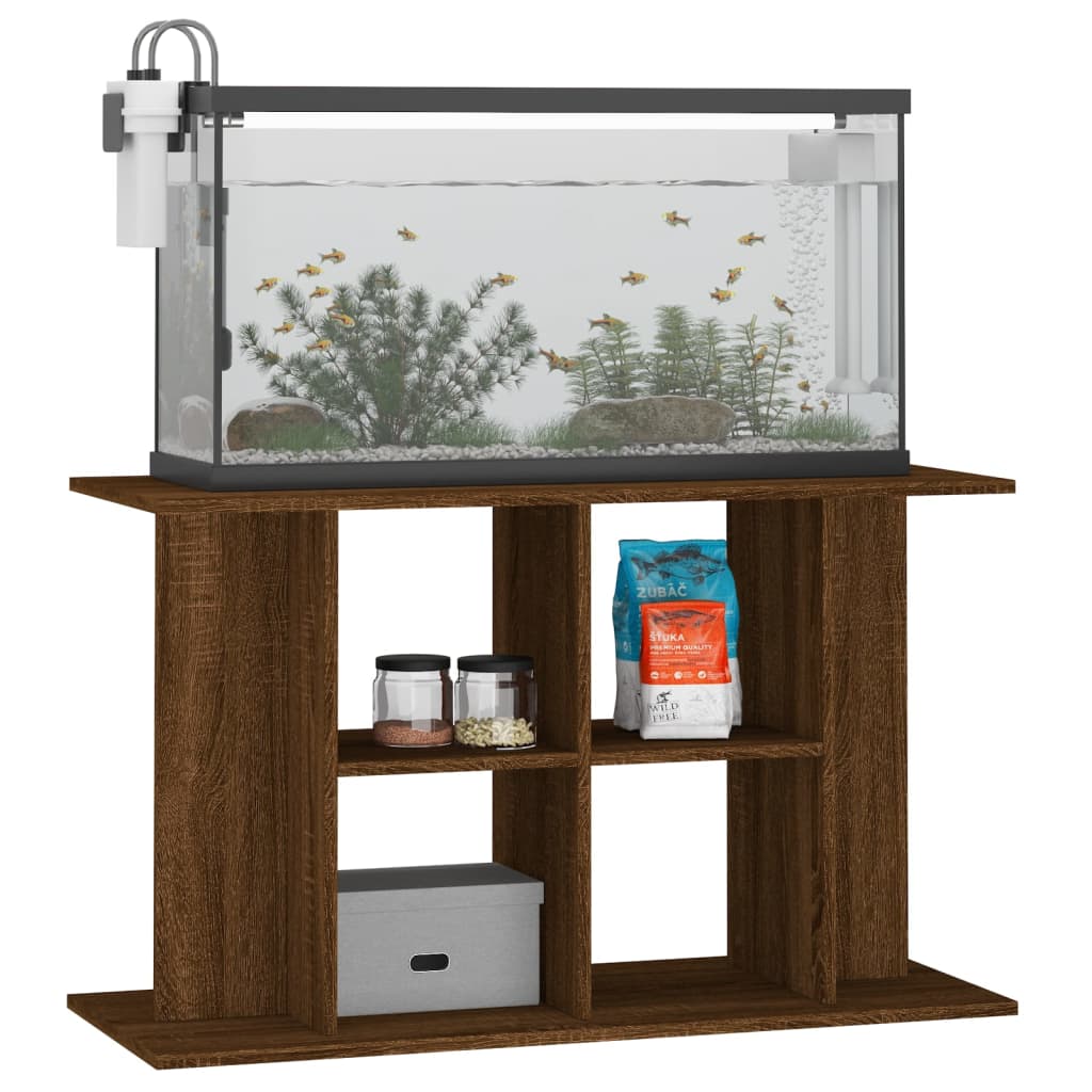 Stalak za akvarij boja hrasta 100x40x60 cm konstruirano drvo