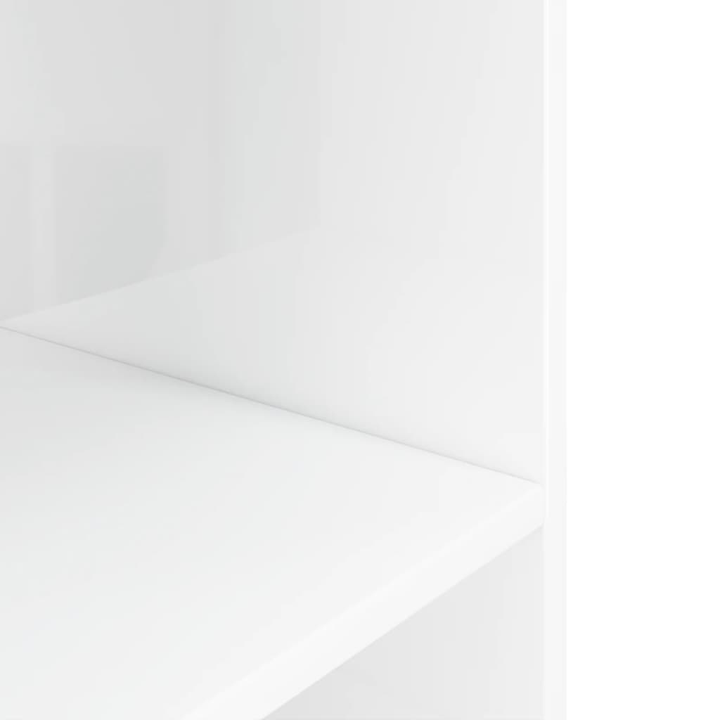 Stalak za akvarij sjajni bijeli 120x40x60 cm konstruirano drvo