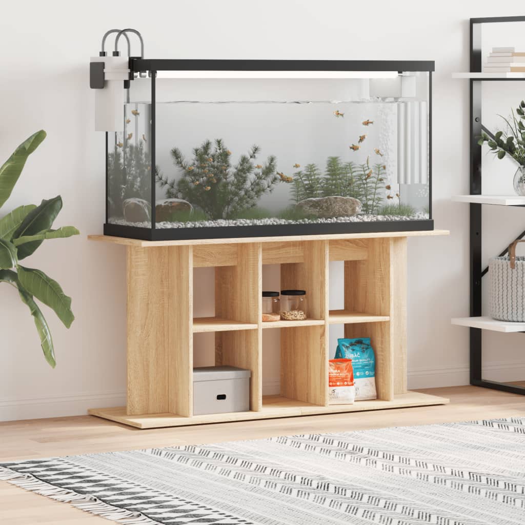 Stalak za akvarij Sonoma hrast 120x40x60 cm Konstruirano drvo
