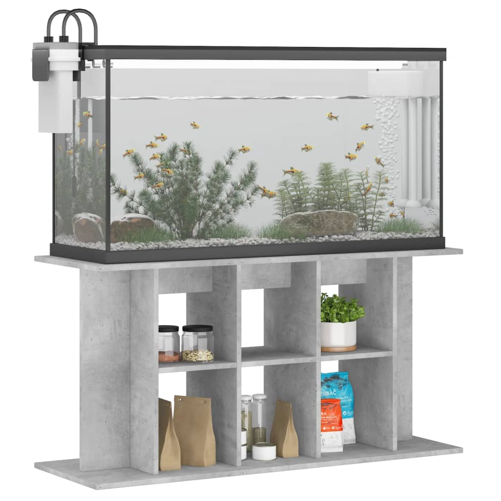 Stalak za akvarij Betonsko-sivi 120x40x60 cm Konstruirano drvo