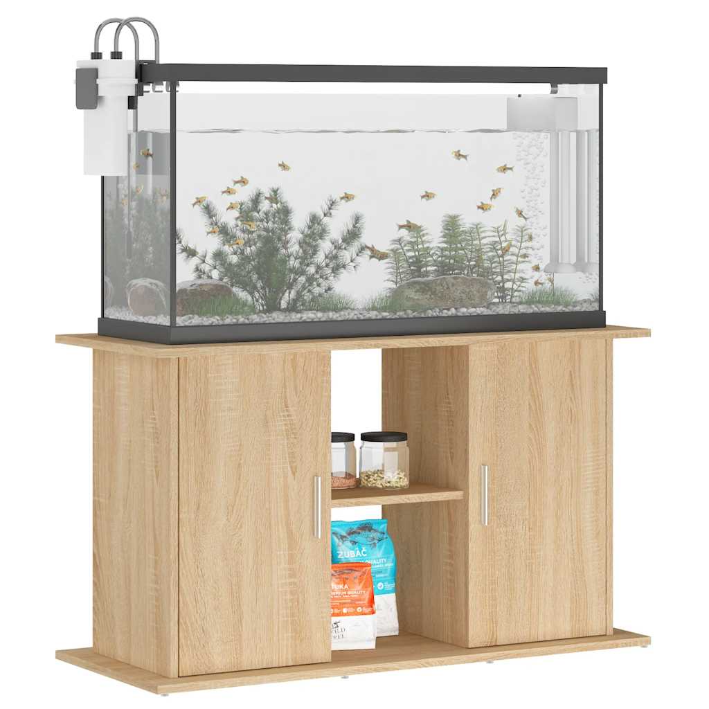 Stalak za akvarij Sonoma hrast 101x41x58 cm Konstruirano drvo