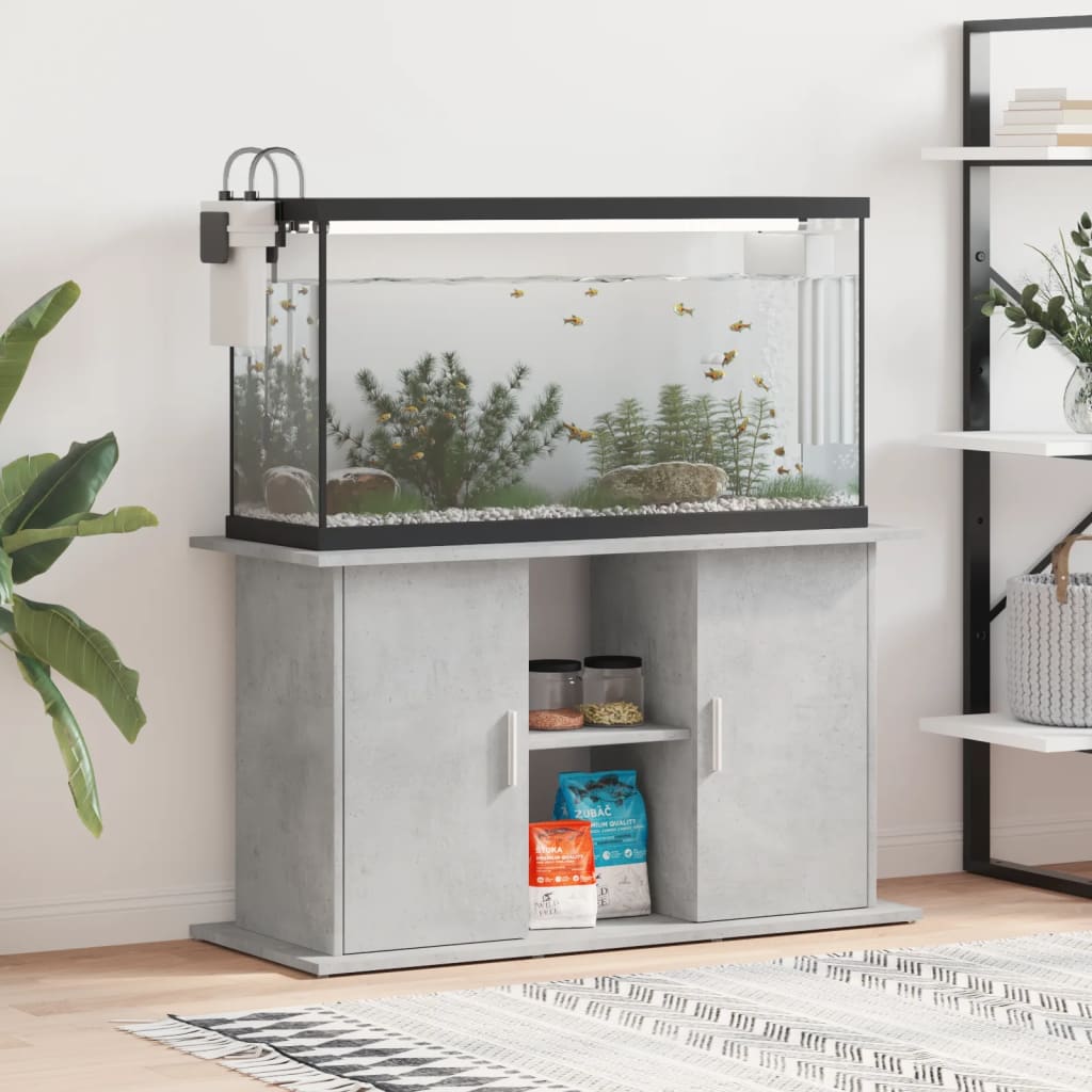 Stalak za akvarij Betonsko-sivi 101x41x58 cm Konstruirano drvo