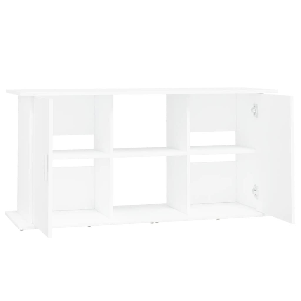 Stalak za akvarij bijeli 121 x 41 x 58 cm od konstruiranog drva