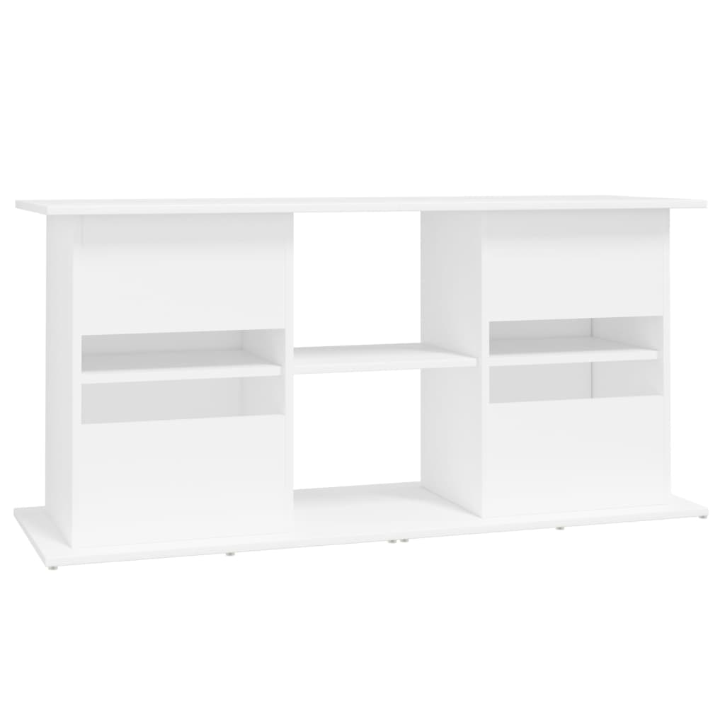 Stalak za akvarij bijeli 121 x 41 x 58 cm od konstruiranog drva