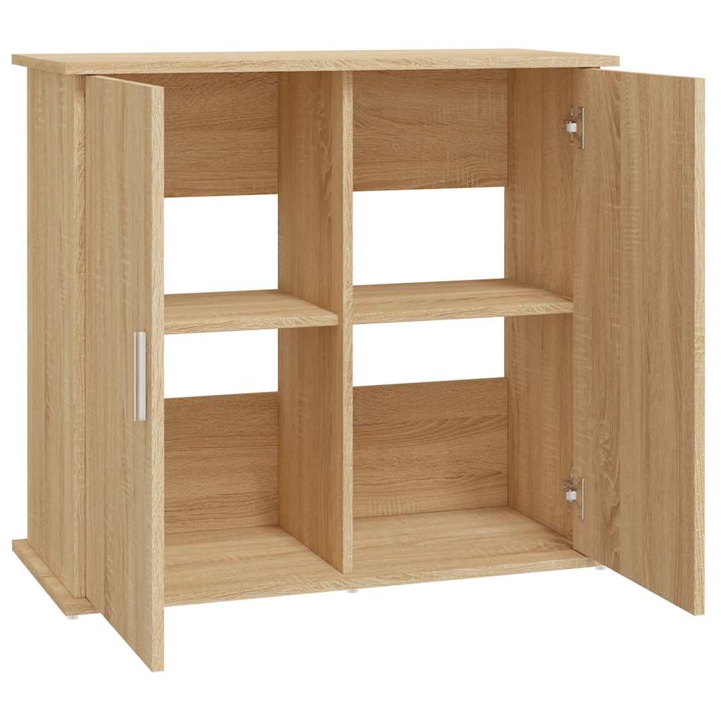 Stalak za akvarij Sonoma hrast 81x36x73 cm Konstruirano drvo
