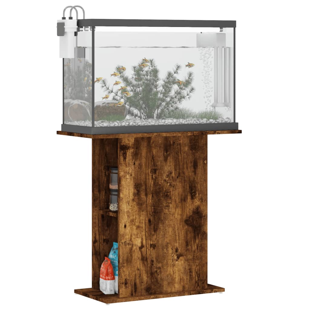 Stalak za akvarij boja hrasta 75x36x72,5 cm konstruirano drvo