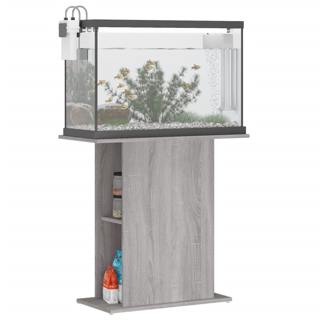 Stalak za akvarij boja hrasta 75x36x72,5 cm konstruirano drvo