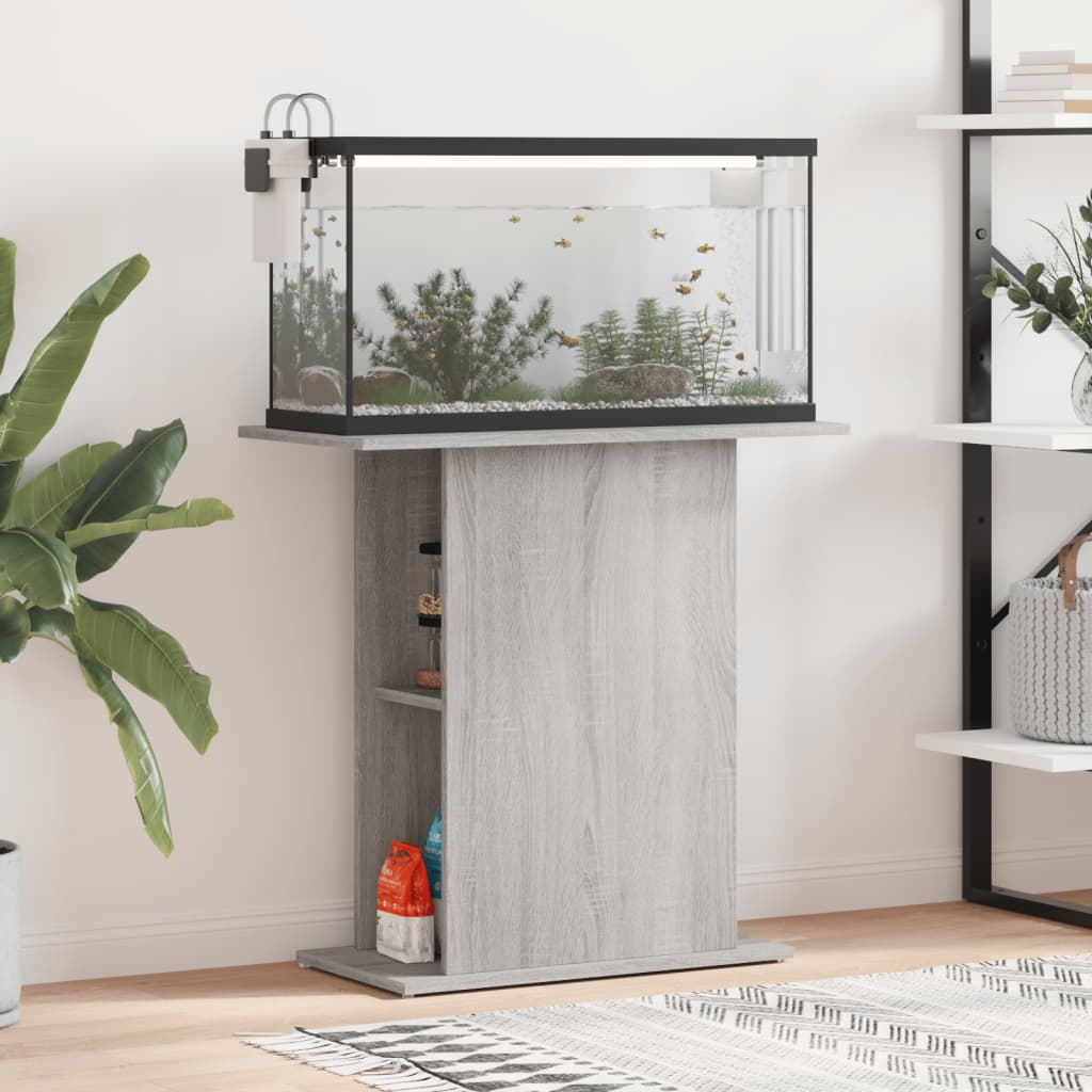 Stalak za akvarij boja hrasta 75x36x72,5 cm konstruirano drvo