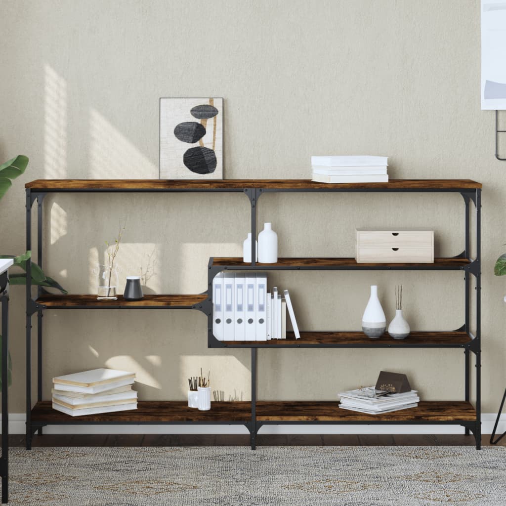 Konzolni stol boja hrasta 160x32x95 cm od konstruiranog drva